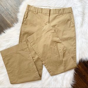 J Crew Khaki Cafe Trouser Size 6